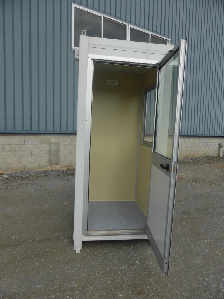 Bungalow de chantier mgn 12 / monobloc / guérite / aménagé / 1.2 x 1.11 x 2.59 m_2