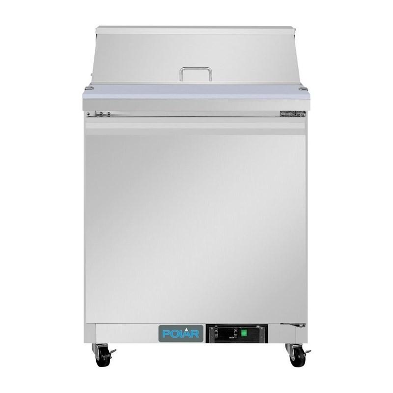 Comptoir de préparation réfrigéré positif 1 porte Série U 154L UA009 Polar_1
