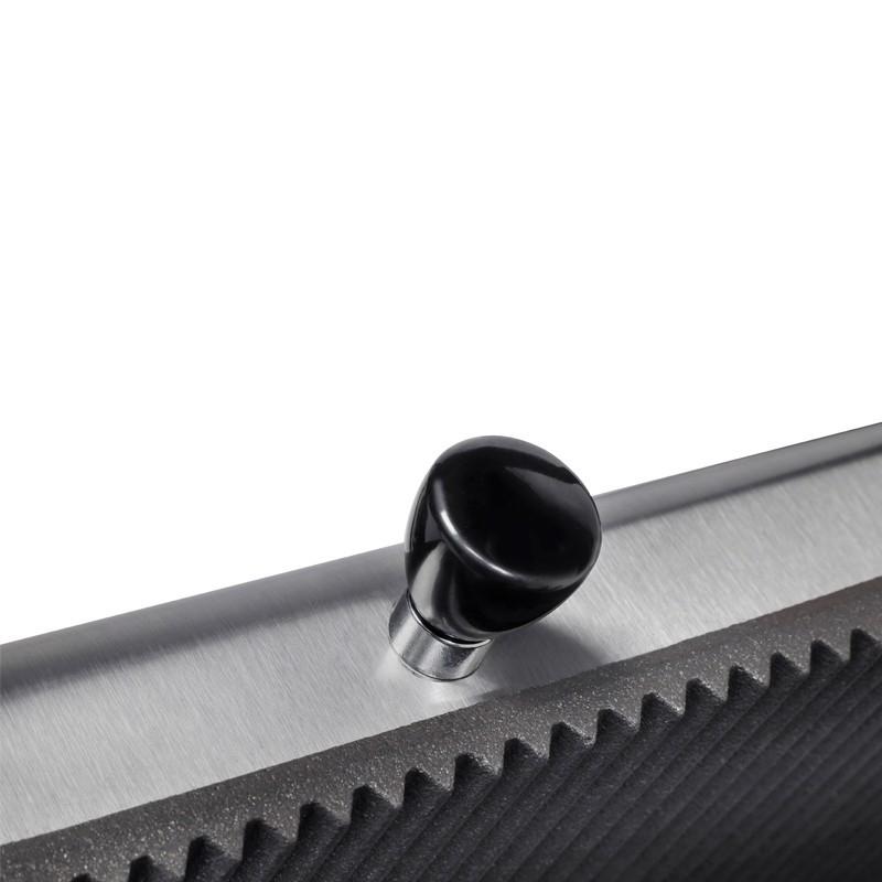 Grill panini simple Petit modèle 260x240mm 2 plaques rainurées Sofraca_1