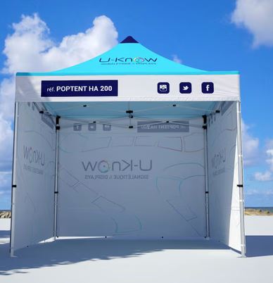 Tente aluminium 2x2m - POPTENT HA 200_1