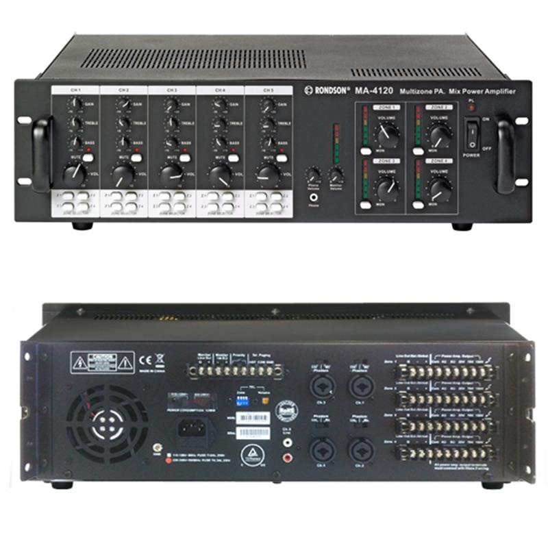 Amplificateur Préampli RONDSON 4 x 120 Watts - MA 4120_1