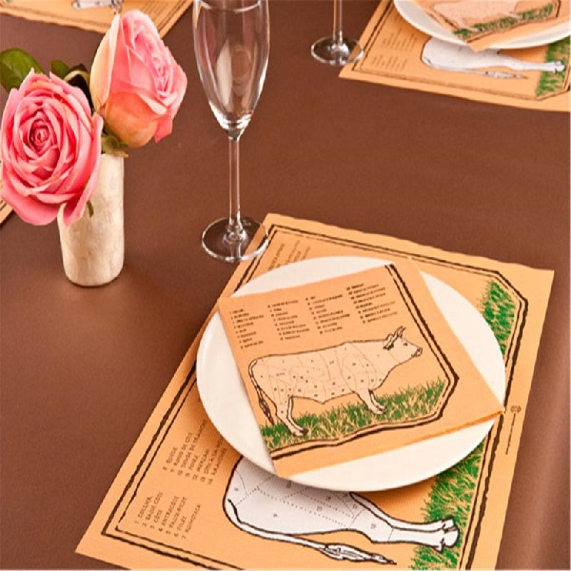 Set de table papier beige Chicago 31x43cm - par 2000_1