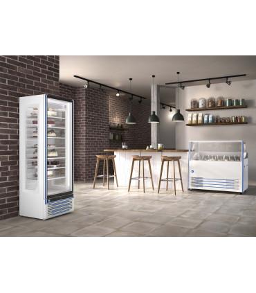 Vitrine verticale négative avec porte, spécifiquement conçue pour la pâtisserie - glee glass 43 iarp_1