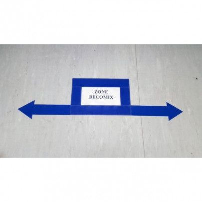 140263 - Flèches adhésives renforcées pour marquage au sol - Sesa Systems - Lot de 20 - Bleu - 250x95 mm - Poids 0.4100 kg_1