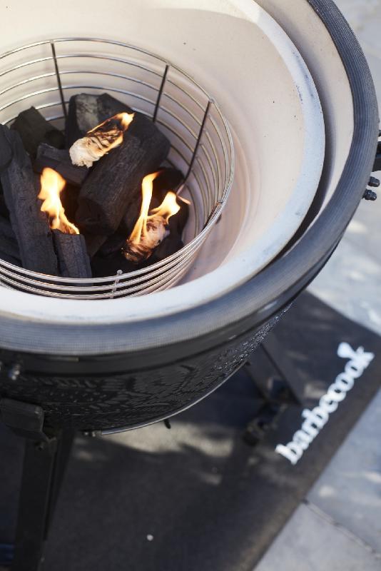 Kamado Kamal 60 Barbecook - BBQ professionnel en céramique haute résistance pour 12 personnes - Grille inox Ø 53 cm_1