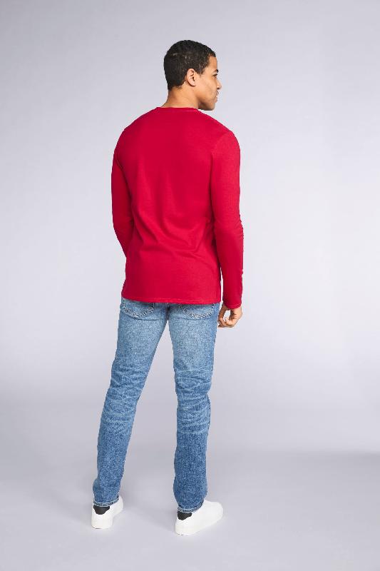 T-shirt homme manches longues Softstyle - Réf: GI64400 - 100% coton ring spun pré-rétréci - Marque Gildan_1