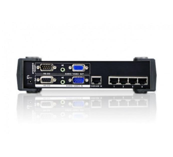 Aten VS1504T - Broadcaster VGA RJ45 + RS232 4 ports pour affichage dynamique professionnel - Réf.50196_1