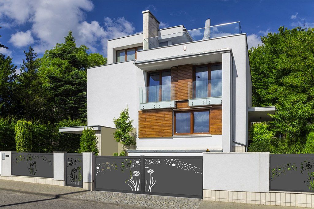 Life - Clôture en aluminium ajourée - Thermolaquage résistant - Sur-mesure avec certification ISO 9001_1