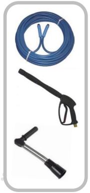 Nettoyeur haute pression professionnel HYDRO E 15021 ECO - 150 bar, 21L/min, pompe HAWK, moteur triphasé 5.5kW_1