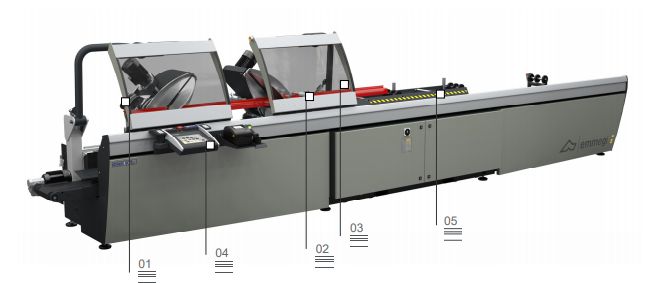 Precision ts2 - tronçonneuse à double tête - emmegi - lame de 550 m_1