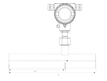 S452 - Capteur de débit d'air comprimé robuste - Suto Itec GmbH - Acier inoxydable 316L - Pas de pièces mobiles_1