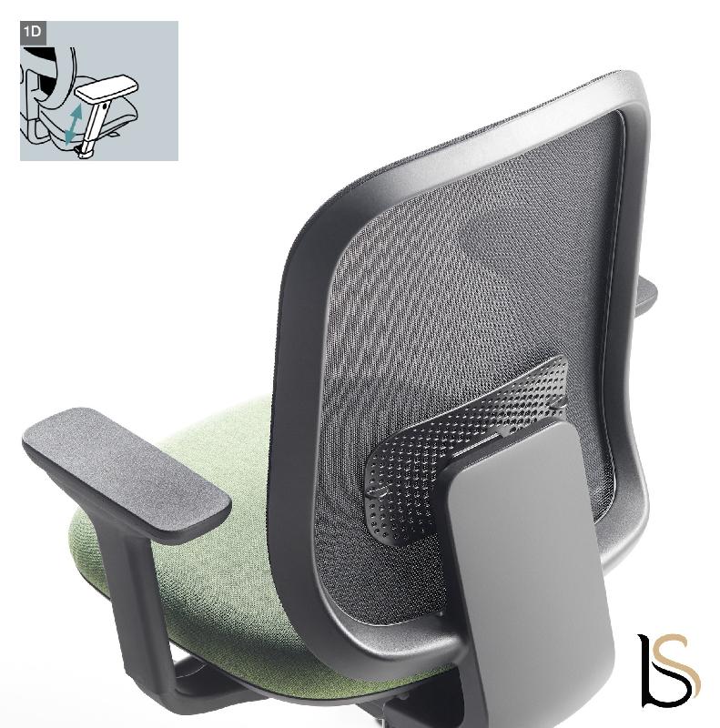 Siège opérateur Alaia en résille - Sokoa - Gris, Réglable hauteur, Oui, Classique_2