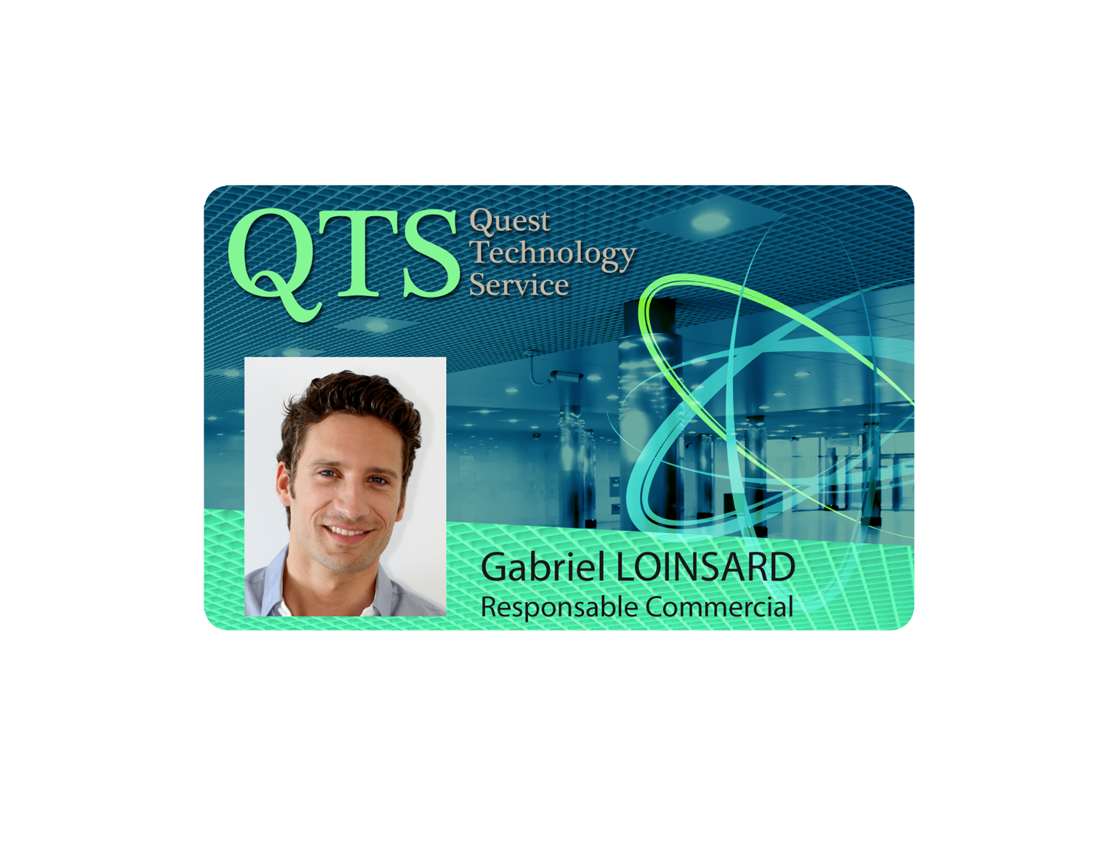 Badge personnalisé durable et pratique avec piste magnétique ou code-barre - Impression avec puce RFID - IBCard_1