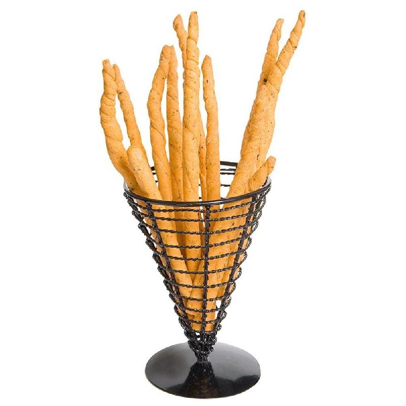 Panier à frites en acier noir Ø12,8x22,5cm_1