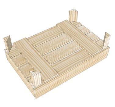S1 - Caisse jardinière en bois Simply A Box - L36 x H19 x P54 cm - Bois brut ou 6 coloris de lasure à l'eau_1