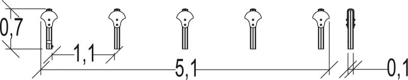 Saute mouton junior - parcours de santé - Proludic - 5,10 m de largeur - JPS16-J-M - accessible dès 6 ans_1