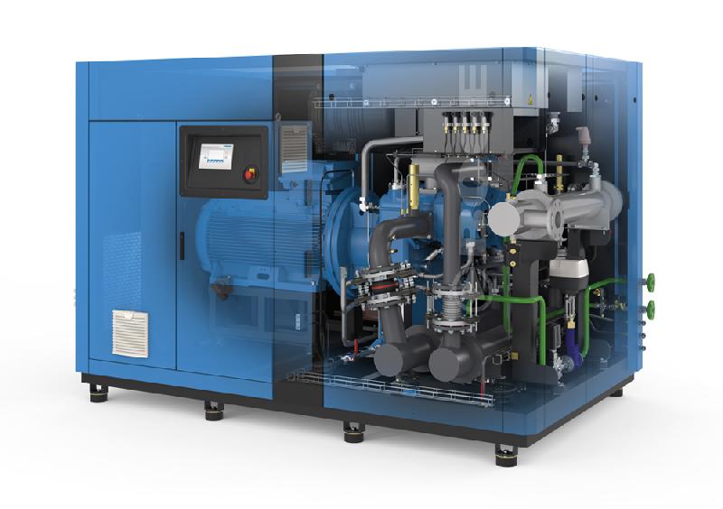 Compresseur à vis série SO-3 - 110 à 160 kW - sans huile - refroidi par eau - récupération de chaleur en option_1