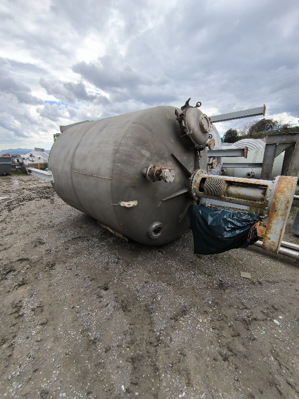 Cuve en acier inoxydable 316 avec agitation 12.000 litres - référence : c13715_1