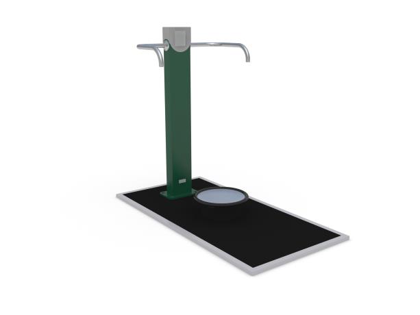 Équipement de fitness extérieur - Twist Out 8065083 - Denfit Gym - Hags - Vert - À installer sur dalle ou plot béton_1