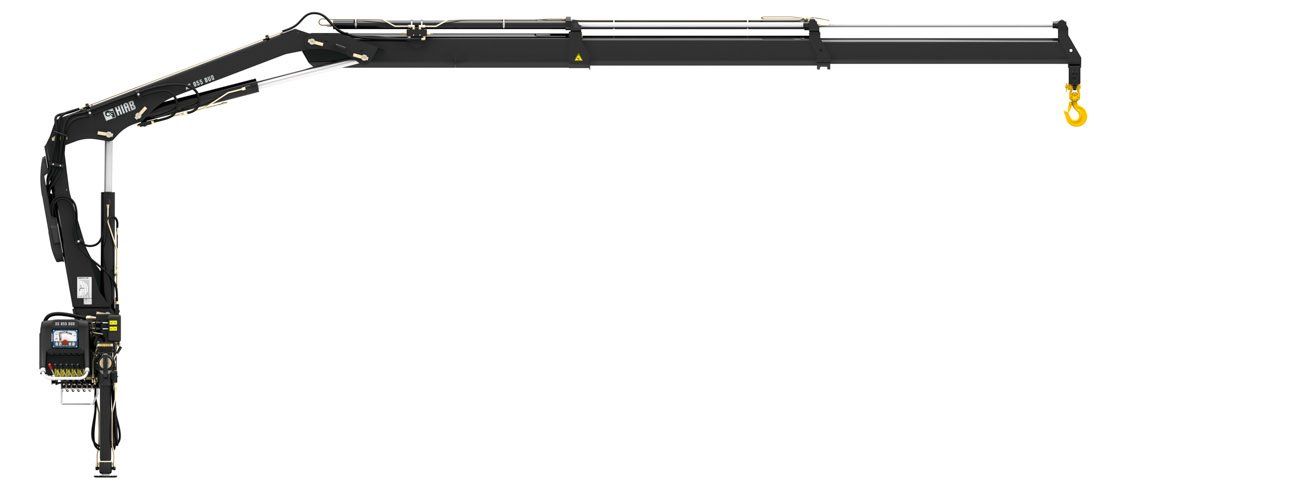 Grue compacte et robuste Hiab XS 055 Duo avec portée hydraulique de 5,3 m