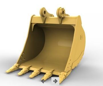 455-0750 godet d'excavation à usage normal avec lame de nivellement - caterpillar finance france - 1 200 mm (48 in) - capacité 1.3 m³_1