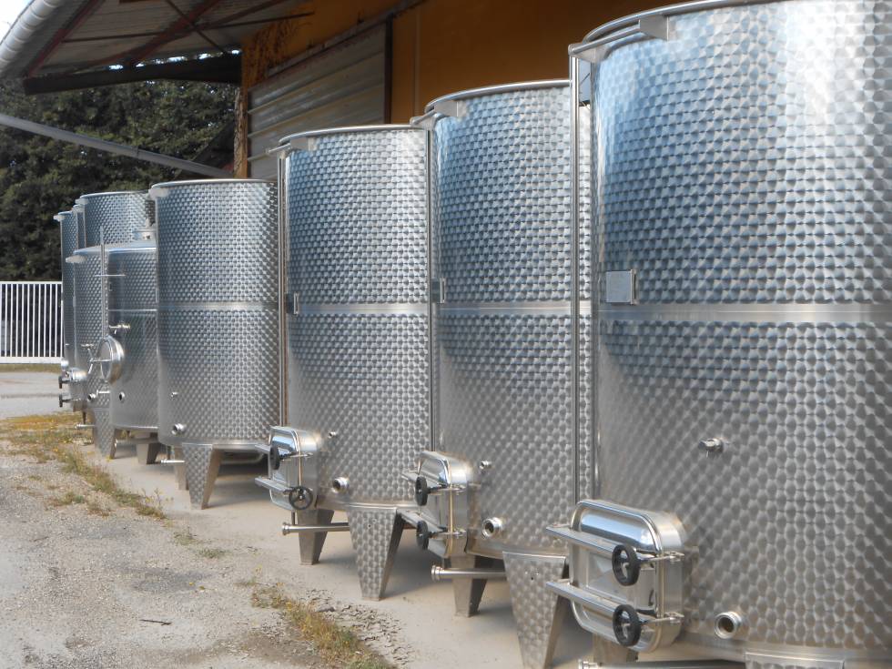 Cuves en acier inoxydable pour vin et huilerie Algor - Provenance italienne - Différents diamètres et capacités disponibles_1