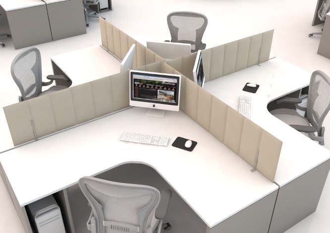 Écran acoustique Ecodesk - ergonomique, écologique et efficace - atténuation sonore jusqu'à 95%_1