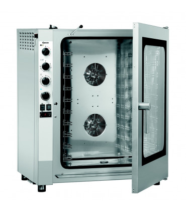 Four mixte à vapeur professionnel avec fonctions : convection, vapeur, mixte et inversion de rotation du ventilateur - silverstream 10111m réf. 116731 bartscher_1