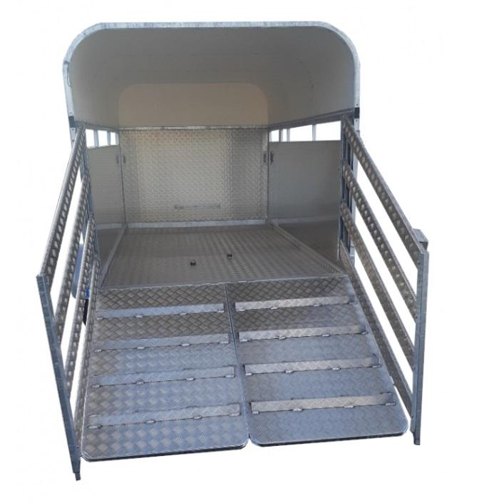 Remorque pour transport d'animaux - 3,00 X 1,62 X 1,50 M - 2000KG - MAGNUM MOUTONNIERE GALWAY ALU_1