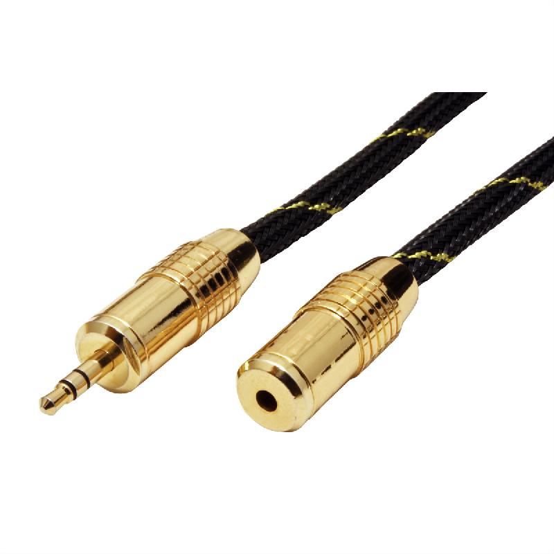 ROLINE GOLD Câble prolongateur 3,5mm audio M / F, Retail Blister, 5 m_1