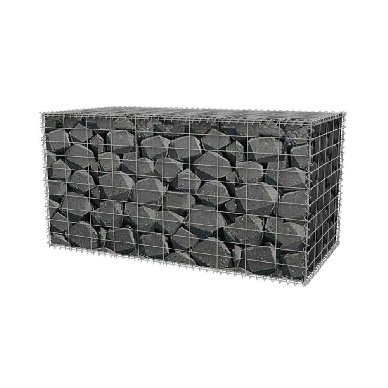 Vidaxl panier de gabion acier galvanisé 100x50x50 cm 142549_1