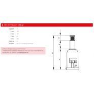 Hcb-3z - Cric bouteille - Sam Outillage - Capacité 3T - Soupape de sécurité et utilisation horizontale_1