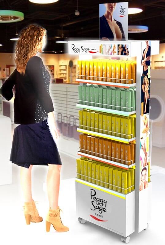 Présentoirs de sol - meuble présentoir Seiller - métal, bois ou plastique - agencement et stockage en magasin_1