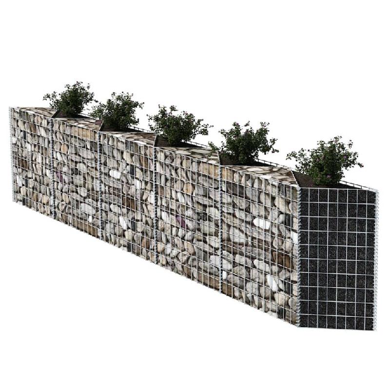 Vidaxl panier de gabion acier galvanisé 300x30x100 cm 142537_1