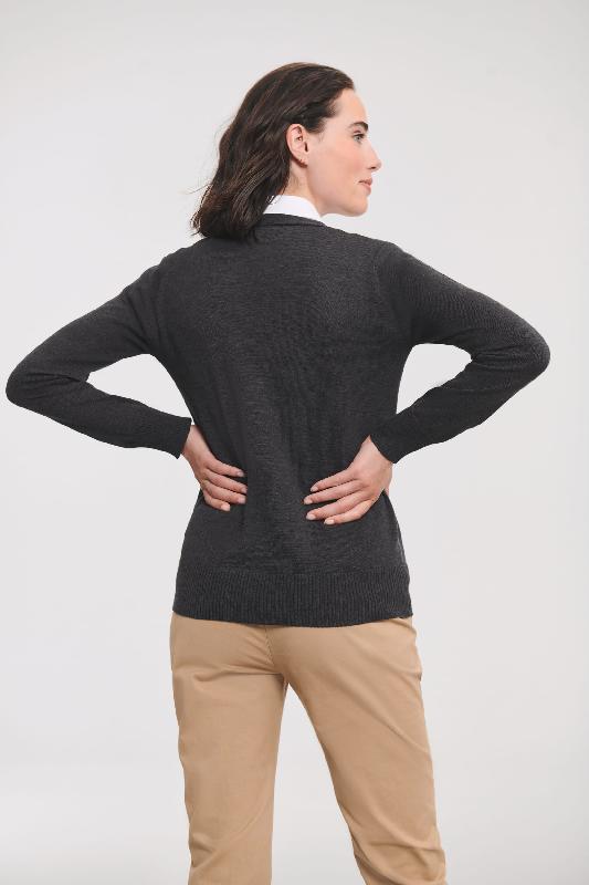 Cardigan femme - Réf: RU715F - Col V classique - CottonBlend facile d'entretien - 275 g/m² - Tailles XS à XXL_1