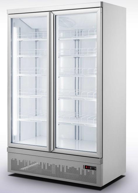 Vitrine réfrigérée murale positive 2 portes de 1m25 (+1°c à +10°c)_1