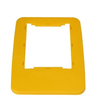 Conteneur PB 2x80L Biflux Noir - TRI-EN-KIT 2003 - Polypropylène - Couvercles Jaune et Gris_1