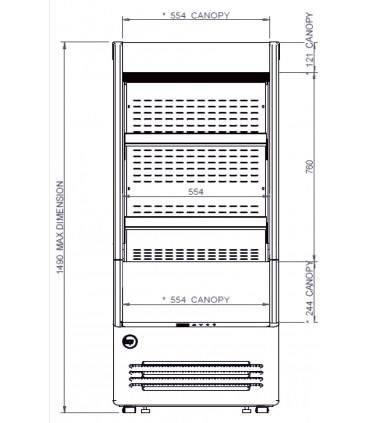 Vitrine semi-verticale positive , idéal pour chr, traiteurs, boulangeries, pâtisseries et chocolateries -joy 30 lite / prime / dark smartscreen iarp_1