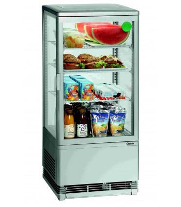 Mini vitrine réfrigérée 78l, argent , pour chr, traiteurs, boulangeries, pâtisseries et chocolateries -professionnelle bartscher_1
