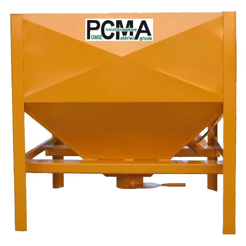 Silo de stockage transpalétable 2 m³ avec trappe supplémentaire pour aliments et céréales - Référence ST_2 PCMA_1