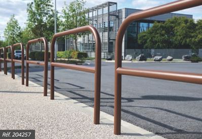 Arceau urbain simple et renforcé en acier galvanisé - Longueurs 1000, 1500 ou 2000 mm - Ø60 mm - Hauteur 1000 mm_1