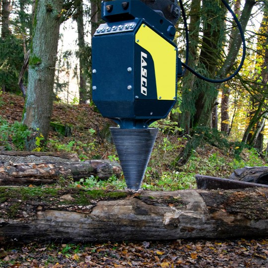 Fendeuse à vis M3 6.2S LASCO - 3 moteurs Parker, pelle 7T, cône 40 cm_1