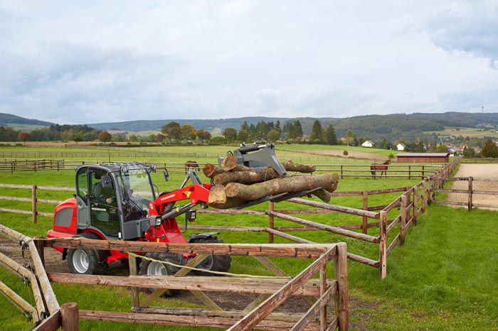 Fourche d'empilement - Grappin forestier Weidemann GmbH - 1 et 2 pinces supérieures, capacité 2500 kg_1