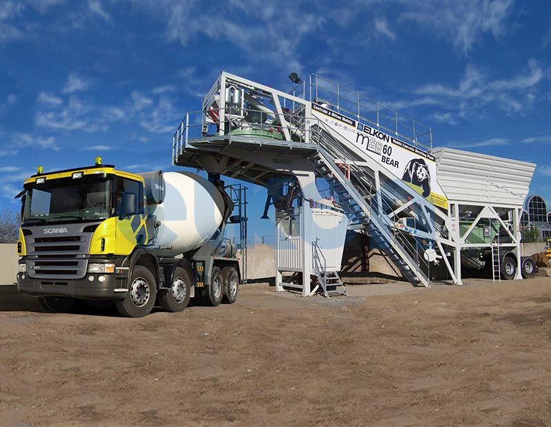 Centrale à béton mobile Master-60 Pegasus-Bear-Panthera - 50 m³/h - silo intégré 36 tonnes (modèle BEAR)_1