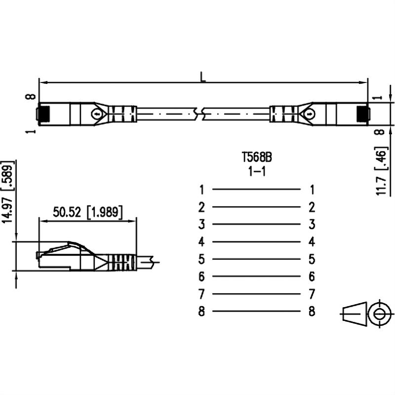 Metz connect cordon de brassage cat.6a awg 26, lsoh, noir, 40 m_1