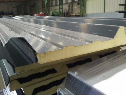 Panneau sandwich 40 mm ECO sur mesure, avec noyau d'isolation PIR_1