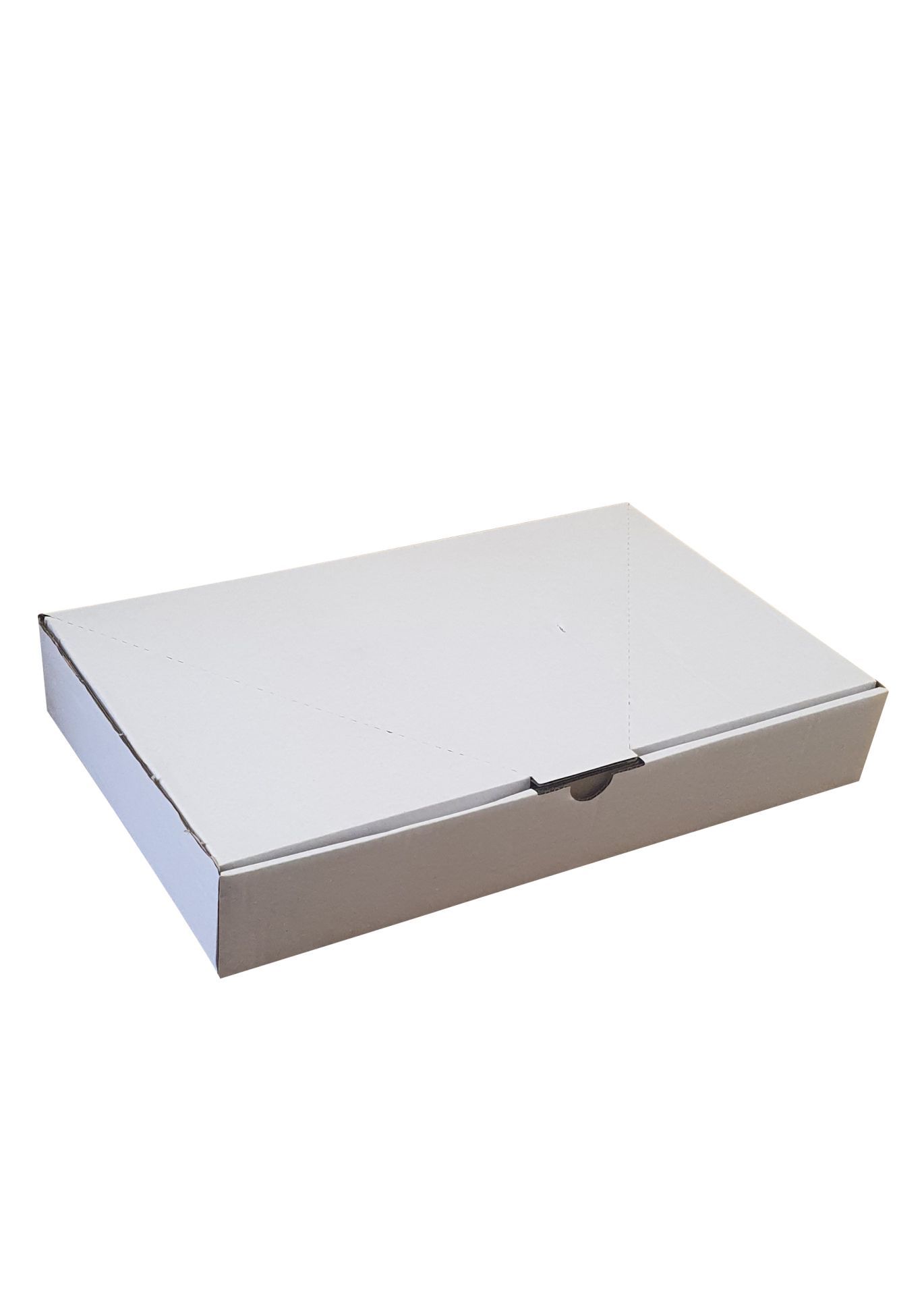 Boîte carton d'expédition blanche - 46,5 x 28,5 x 7,5 cm - Neutre blanc - Conditionnement 1000_1