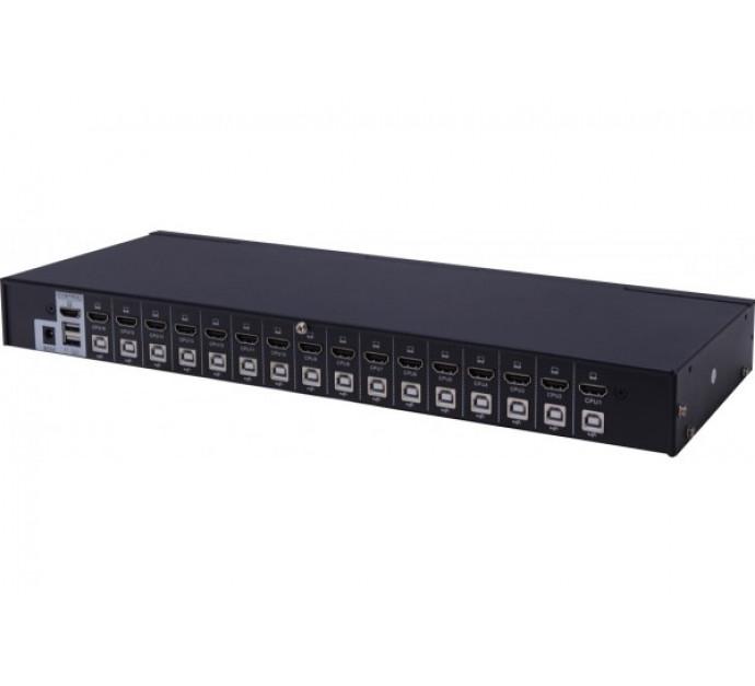Dexlan KVM Switch 16 ports HDMI 4K - USB 2.0 avec câbles - Réf. 66516_1