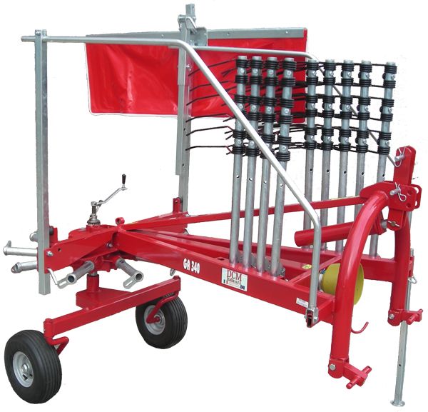 Ga 300 3PN - Andaineur agricole DMC Italia - 3,00 m - À 8, 9 ou 11 bras avec options de roues et kit tandem_1