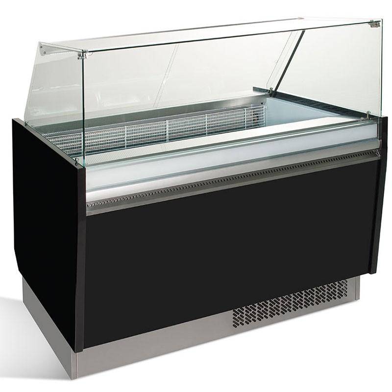 Vitrine de présentation glacier 10+10 bacs - ESTI Multicouleurs - Noir_1